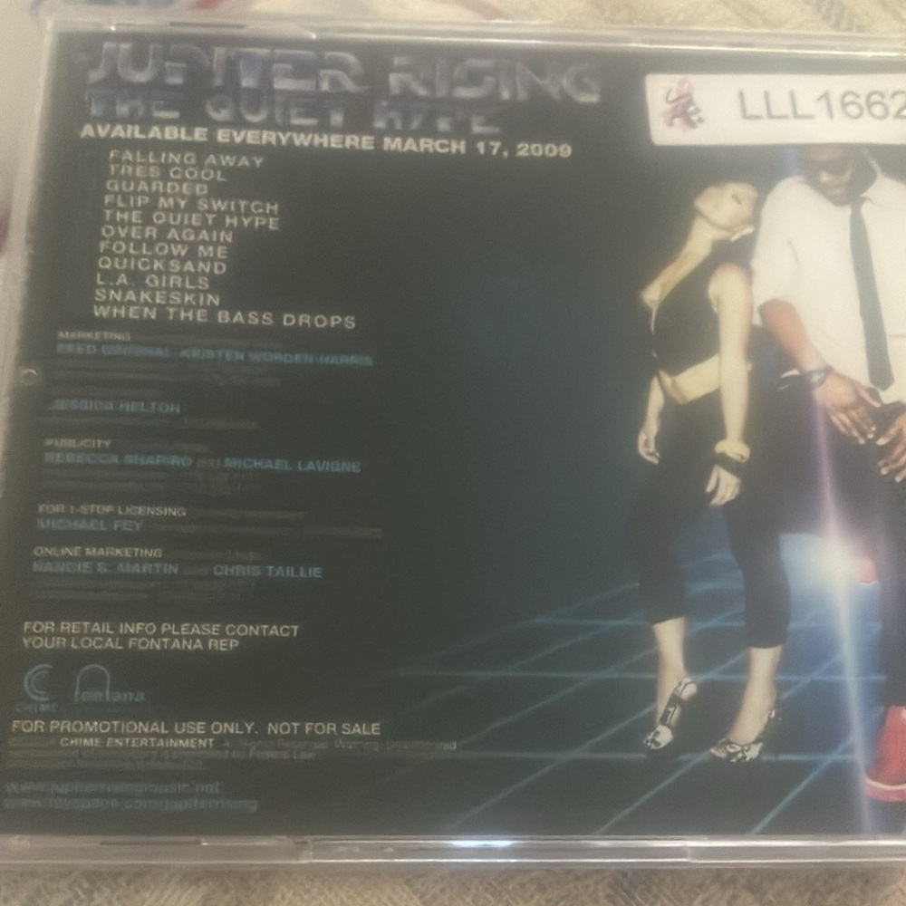 Jupiter Rising promo cd - Picture 2 of 2